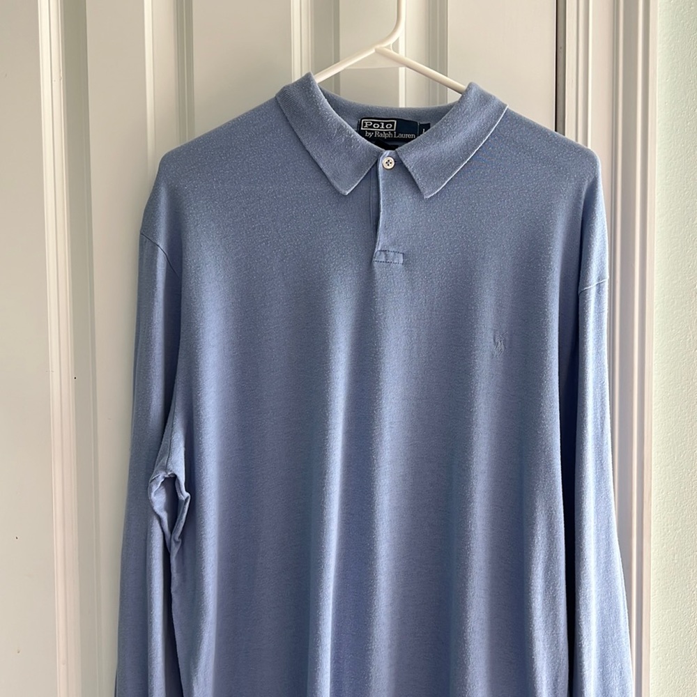 Polo by Ralph Lauren Large light blue long sleeve